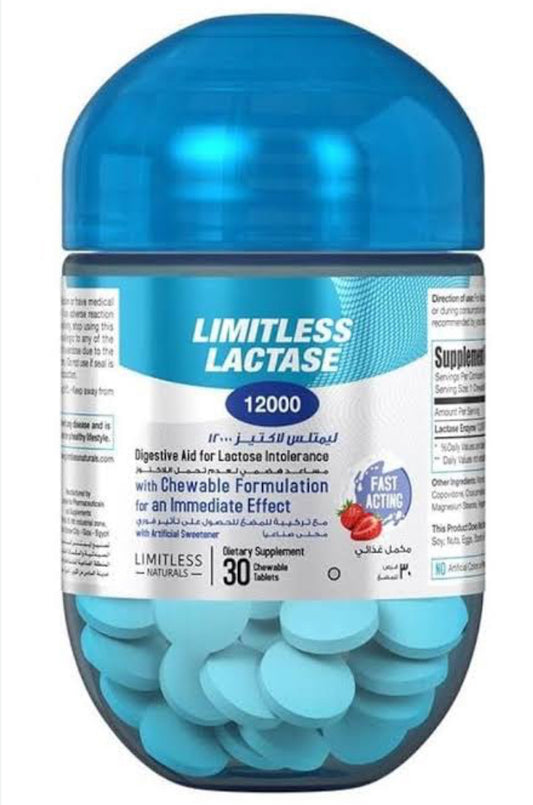 Limitless Lactase – 30 Tablets