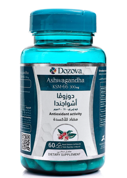 Dozova Ashwagandha KSM‑66, 300 mg – 60 Capsules