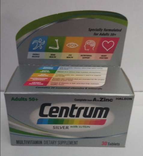 Centrum Silver 30 tab – Age‑Adjusted Multivitamin for Adults 50+