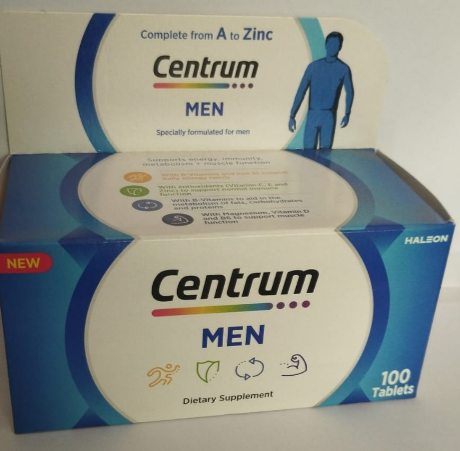 Centrum Men – Complete Multivitamin for Men’s Health (100 Tablets)