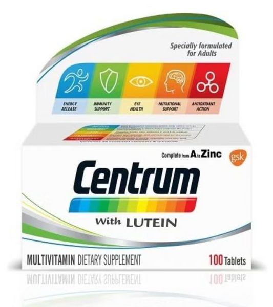 Centrum – Complete Daily Multivitamin for Adults (100 Tablets)