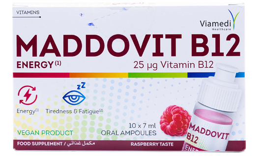 Madovit B12 – Oral Vitamin B12 Supplement (10 Drinkable Ampoules)