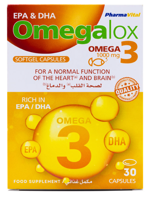 Omegalox – Triple Action Omega-3 for Heart, Brain & Joints (30 Softgels)
