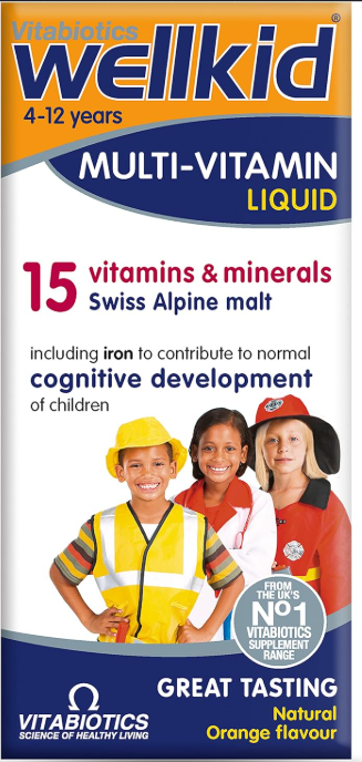 Wellkid Liquid – Complete Multivitamin Formula for Kids Aged 4–12
