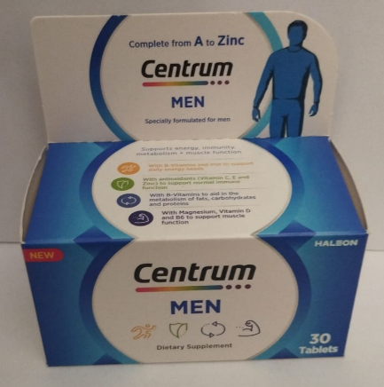 Centrum Men – Daily Multivitamin for Men’s Health (30 Tablets)
